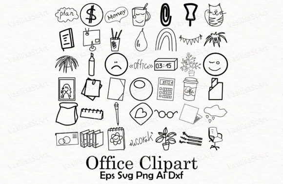 Download Hand-Drawn Office Supplies Clipart - Office supplies Collection