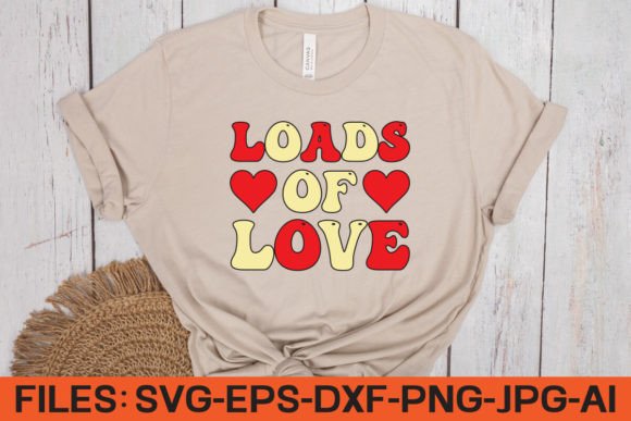 Download Loads of Love Retro SVG Design - Loads of love Collection