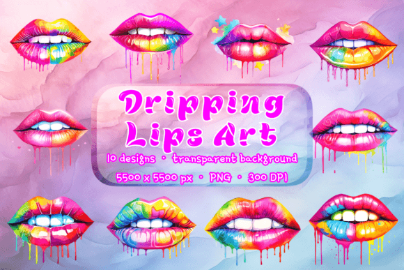Download Dripping Lips Png Transparent Background - Transparent Collection