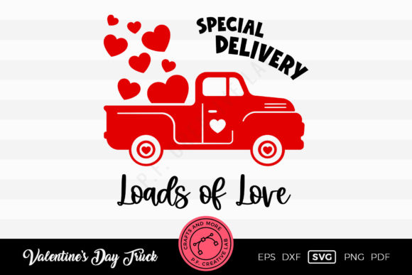 Download Loads of Love Valentines Truck - Loads of love Collection