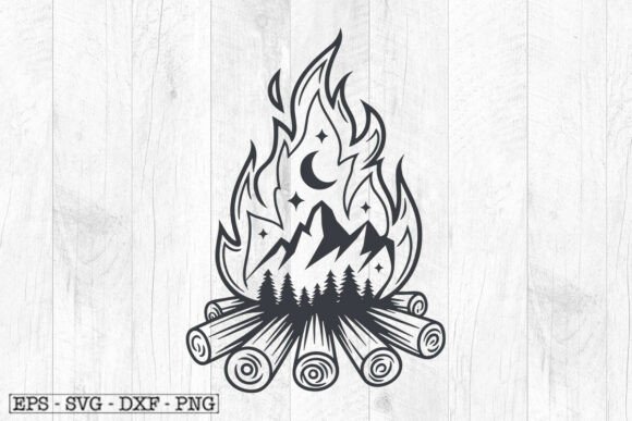 Download Campfire Scene Outdoor Svg , Camping Svg - Premium Resources