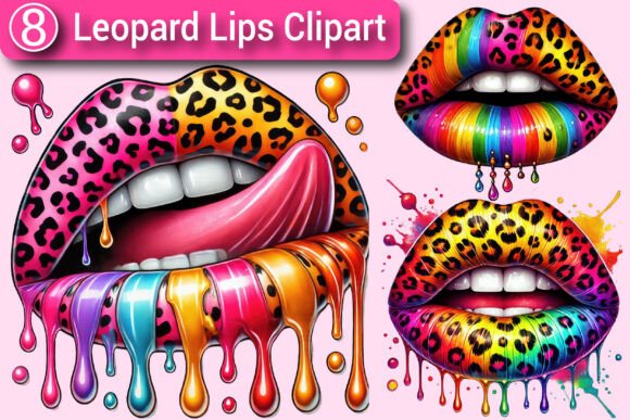 Download Leopard Lips Clipart Bundle PNG - Premium Resources