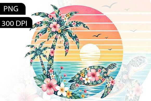 Download Summer Turtle PNG Transparent Background - Transparent Collection